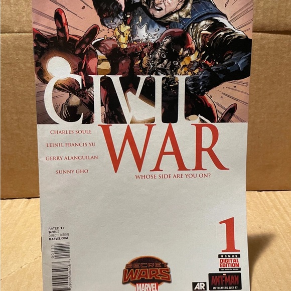 Marvel Civil War Comic Book Set Volumes 1-5 - White & Red Covers - Picture 2 of 6